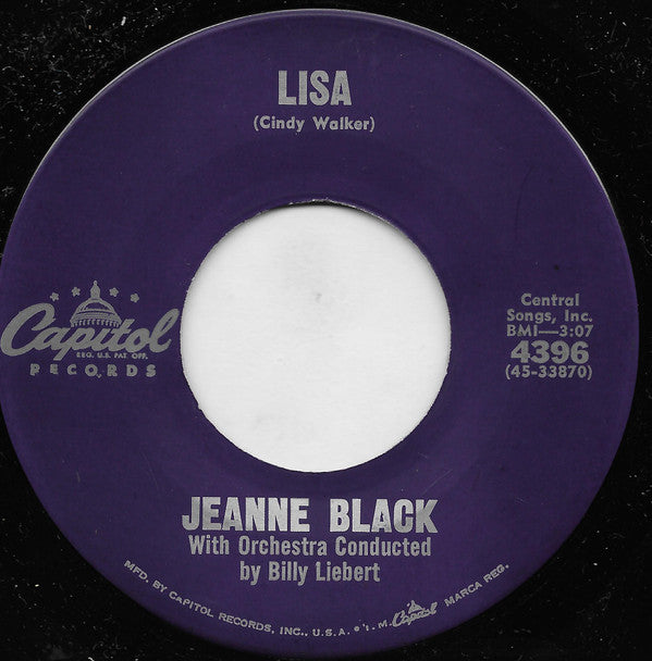 Jeanne Black / Jeanne And Janie : Lisa / Journey Of Love (7", Los)