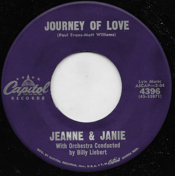 Jeanne Black / Jeanne And Janie : Lisa / Journey Of Love (7", Los)