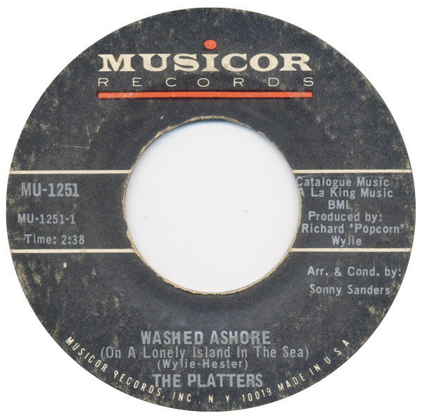 The Platters : Washed Ashore (On A Lonely Island In The Sea) / What Name Shall I Give You My Love (7", Single)