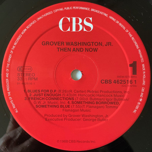 Grover Washington, Jr. : Then And Now (LP, Album)
