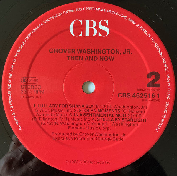 Grover Washington, Jr. : Then And Now (LP, Album)