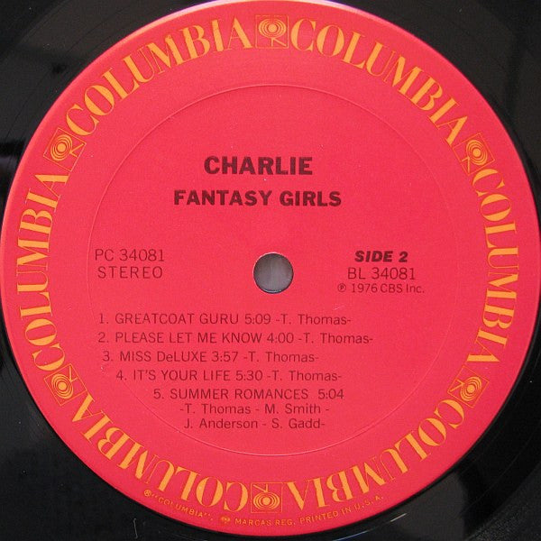 Charlie (5) : Fantasy Girls (LP, Album, San)