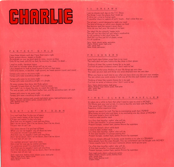 Charlie (5) : Fantasy Girls (LP, Album, San)