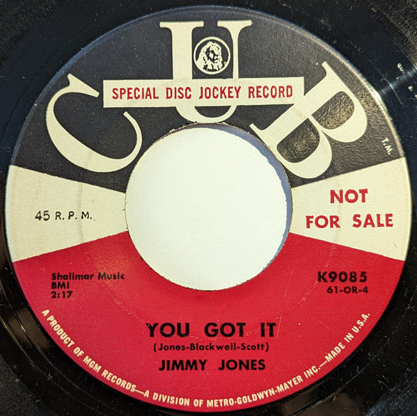 Jimmy Jones : I Told You So / You Got It (7", Single, Promo)