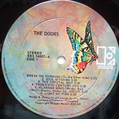 The Doors : The Doors (LP, Album, RP)