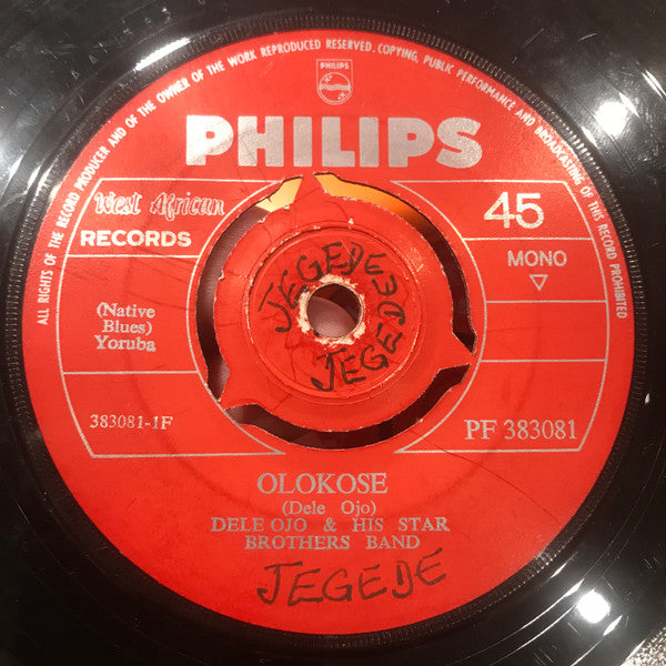 Dele Ojo & His Star Brothers Band : Olokose / Owo (7", Mono)