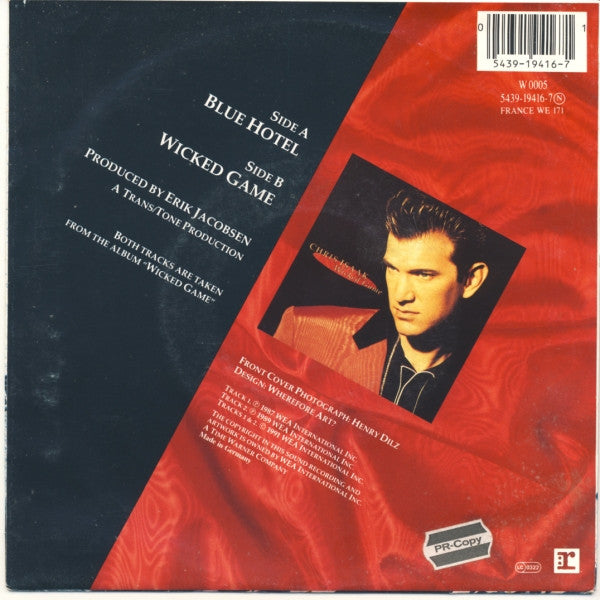 Chris Isaak : Blue Hotel (7", Single, Sma)