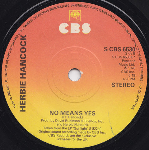 Herbie Hancock : I Thought It Was You (7", Single)