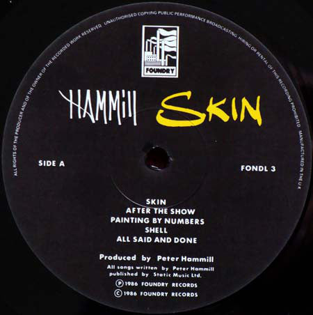Peter Hammill : Skin (LP, Album)