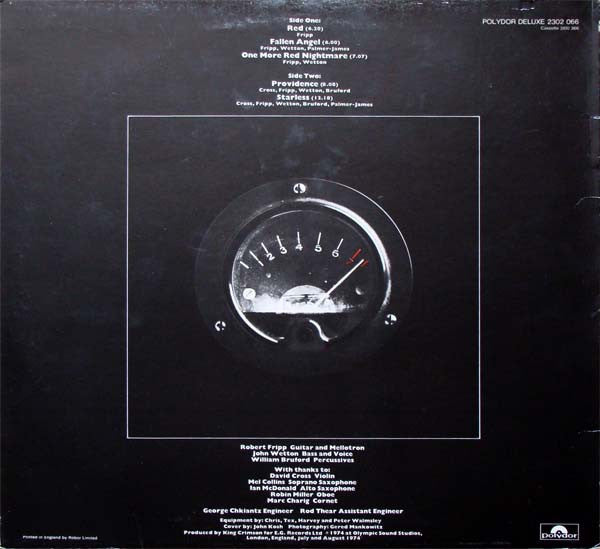 King Crimson : Red (LP, Album, RE, Uto)