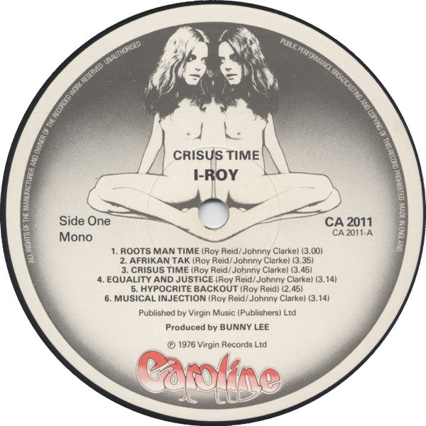 I-Roy : Crisus Time (LP, Album, Mono)