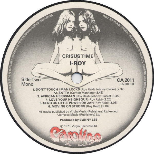 I-Roy : Crisus Time (LP, Album, Mono)