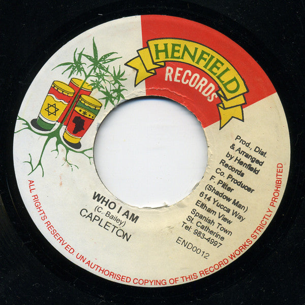 Capleton : Who I Am (7")