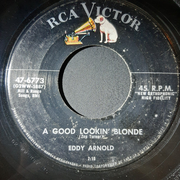 Eddy Arnold : A Dozen Hearts / A Good Lookin' Blonde (7", Single)