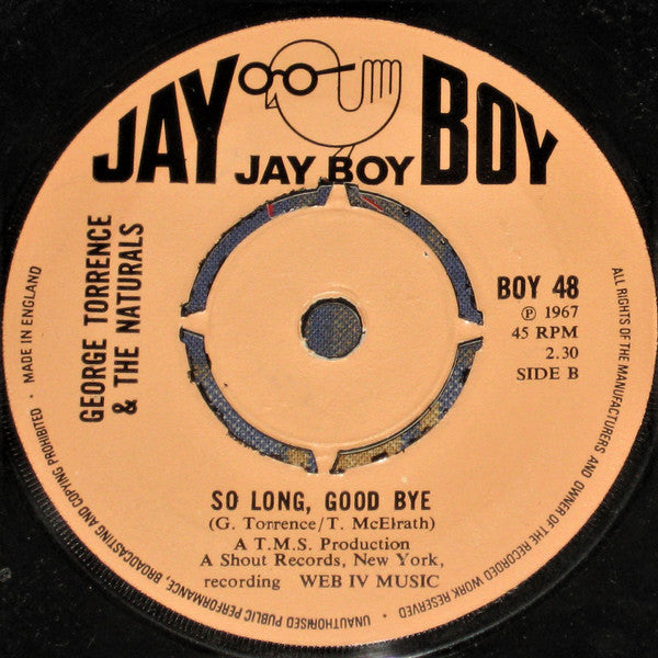 George Torrence & The Naturals (29) : (Mamma Come Quick And Bring Your) Lickin' Stick (7", Single, Promo, RE)