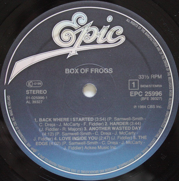 Box Of Frogs : Box Of Frogs (LP, Album)