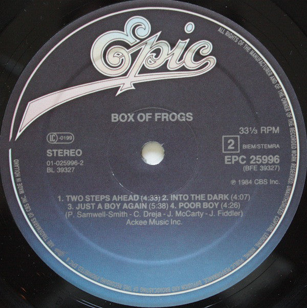 Box Of Frogs : Box Of Frogs (LP, Album)