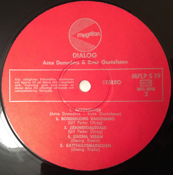 Arne Domnérus & Rune Gustafsson : Dialog (LP, Album)