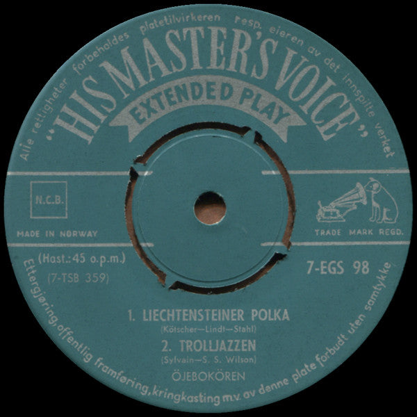 Öjebokören : Liechtensteiner Polka (7", EP)