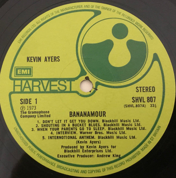 Kevin Ayers : Bananamour (LP, Album, Gat)