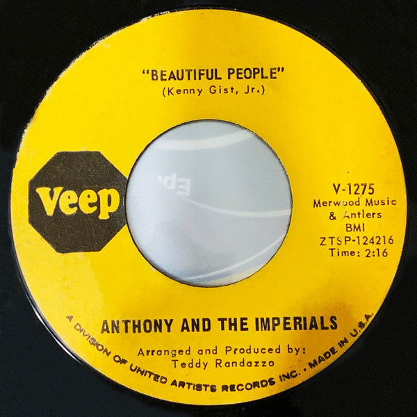 Little Anthony & The Imperials : Beautiful People / If I Remember To Forget (7", Single)