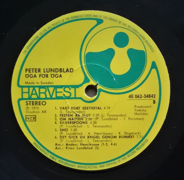 Peter Lundblad : Öga För Öga... (LP, Album)