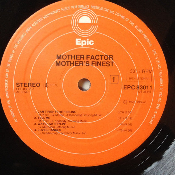 Mother's Finest : Mother Factor (LP, Album)
