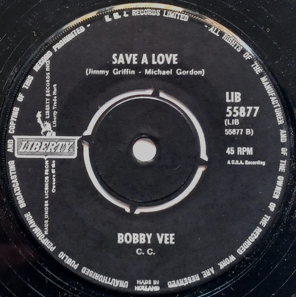 Bobby Vee And The Strangers (17) : Look At Me Girl (7", Single)