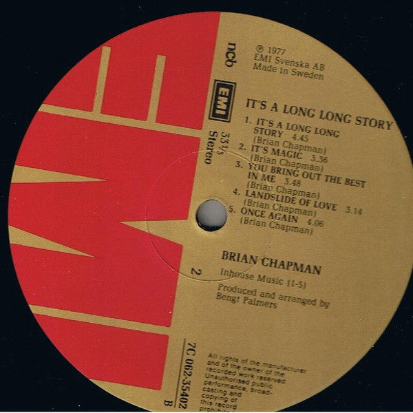 Brian Chapman : It's A Long Long Story (LP, Album)