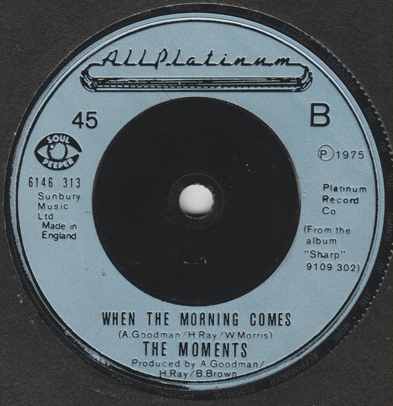 The Moments : Nine Times (7", Single)