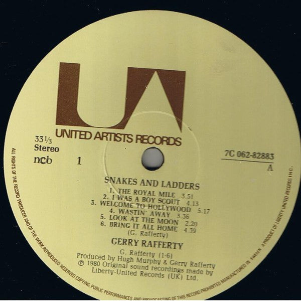 Gerry Rafferty : Snakes And Ladders (LP, Album)