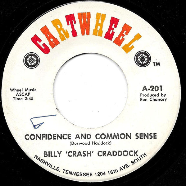 Billy 'Crash' Craddock : You Better Move On / Confidence And Common Sense (7")