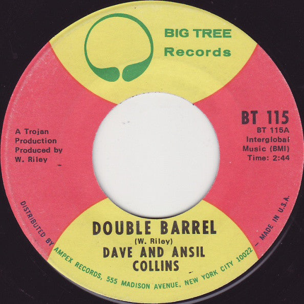 Dave & Ansel Collins : Double Barrel (7", ARP)