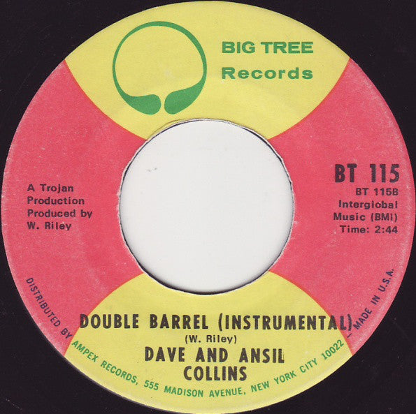 Dave & Ansel Collins : Double Barrel (7", ARP)