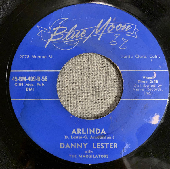 Danny Lester (2) With  The Margilators : Wait For Me / Arlinda (7", Single)