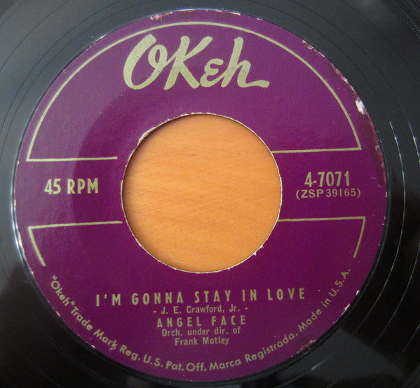 Angel Face (4) : I Can't Look Back / I'm Gonna Stay In Love (7", Single)