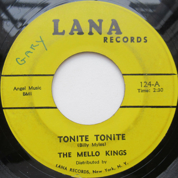 The Mello Kings : Tonite Tonite / Chip, Chip (7", Single)