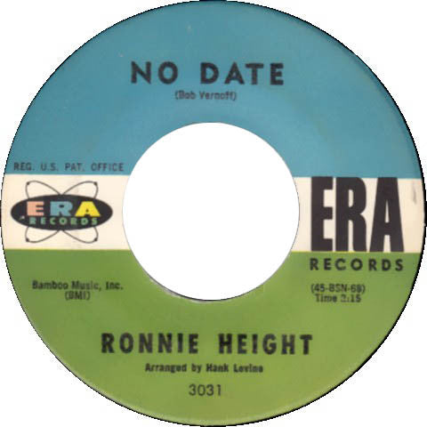 Ronnie Height : Mr. Blues I Presume / No Date (7", Single)