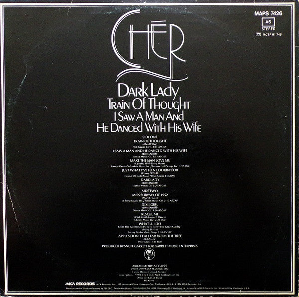 Cher : Dark Lady (LP, Album)