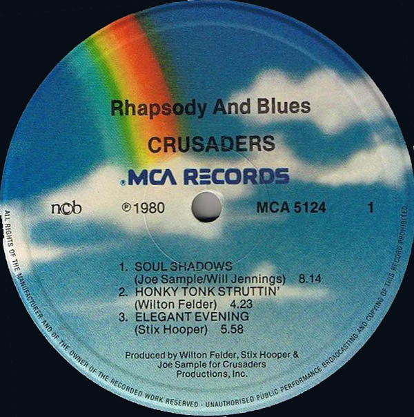 The Crusaders : Rhapsody And Blues (LP, Album, Gat)