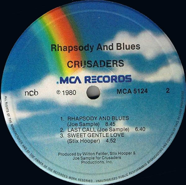 The Crusaders : Rhapsody And Blues (LP, Album, Gat)