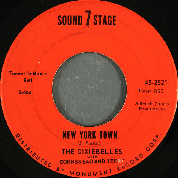 The Dixiebelles With Cornbread And Jerry : New York Town / The Beale Street Dog (7", Roc)