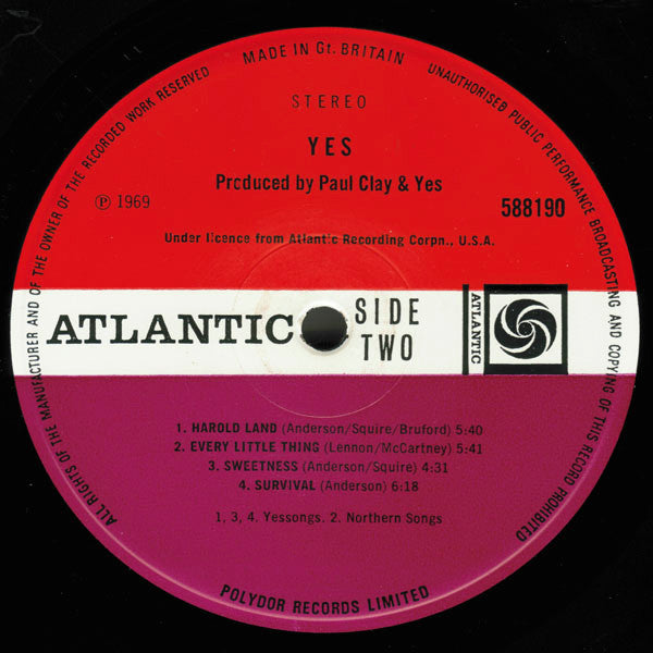 Yes : Yes (LP, Album, Gat)