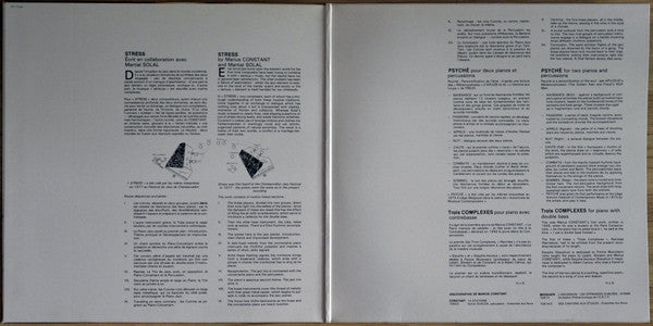 Marius Constant / Martial Solal : Stress - Psyché - Trois Complexes (LP)