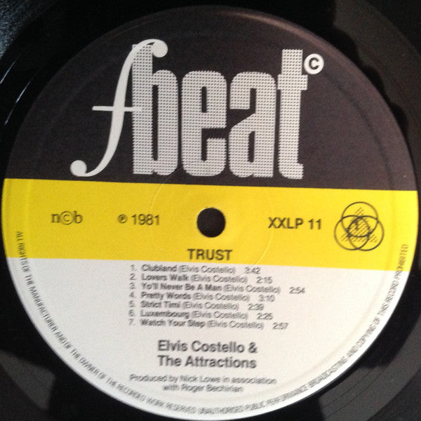 Elvis Costello & The Attractions : Trust (LP, Album)