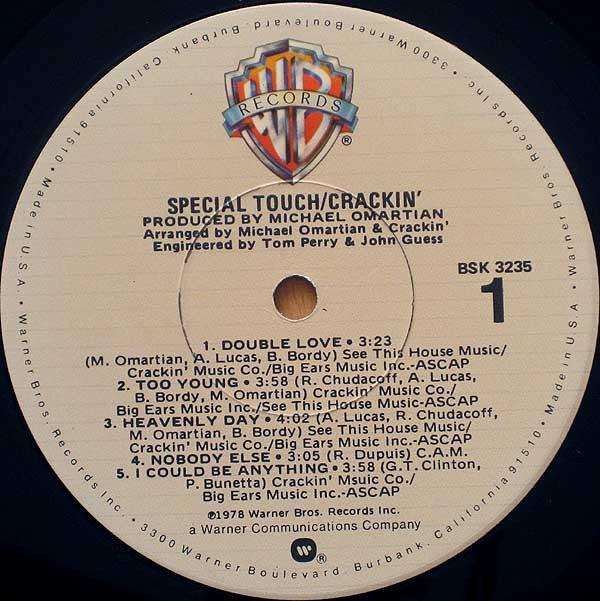 Crackin' : Special Touch (LP, Album)