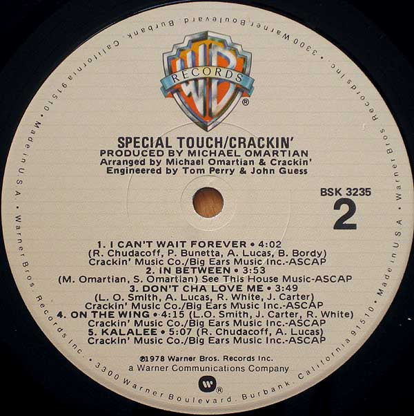 Crackin' : Special Touch (LP, Album)