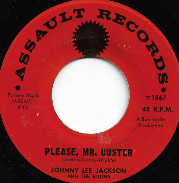 Johnny Lee Jackson (2) And The Elgins (3) : Please, Mr. Custer (7", Single)
