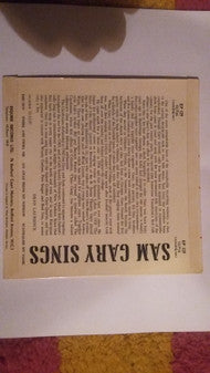 Sam Gary : Sam Gary Sings (7", EP)