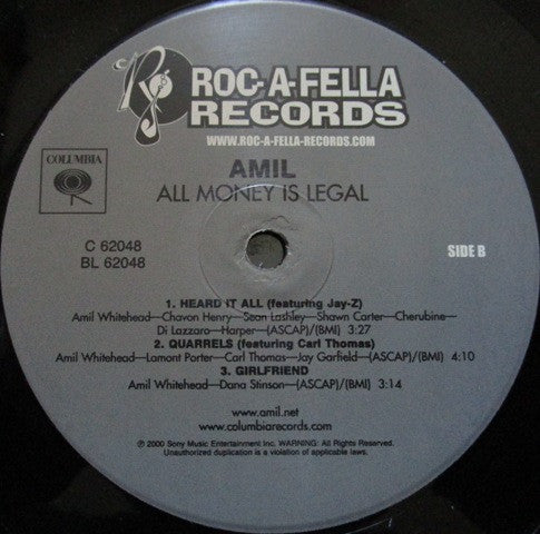 Amil : All Money Is Legal (2xLP, Album)